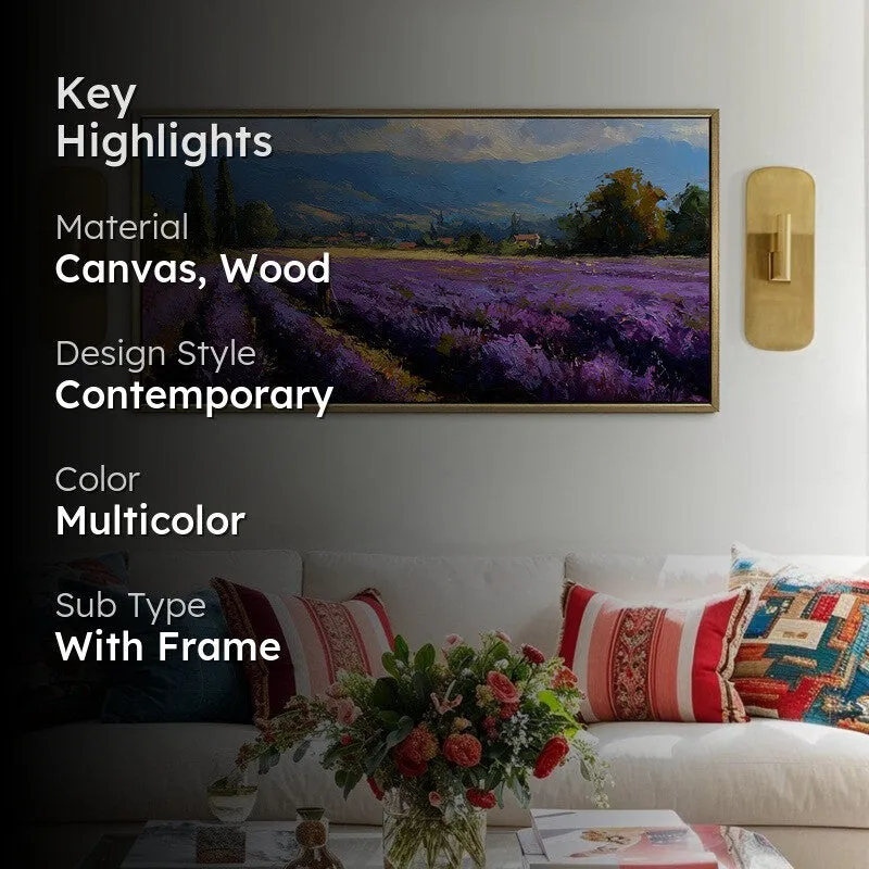 Pastoral Stillness Canvas Wall Painting With Frame media 2