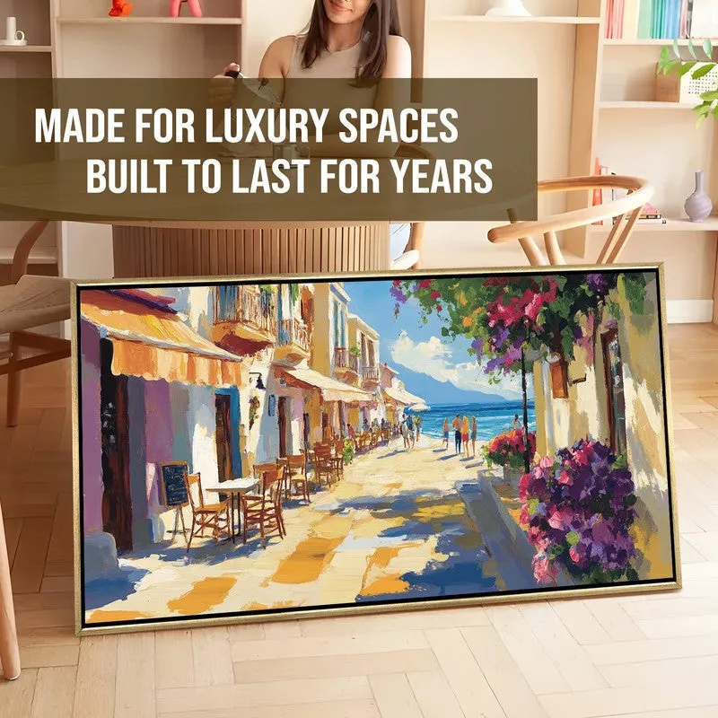 Bougainvillea Canvas Wall Painting With Frame media 7