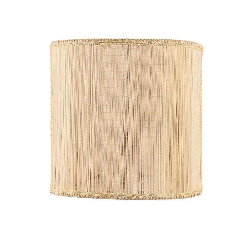 Cylindrical Floating Bamboo Wall Lamp - Beige media 6