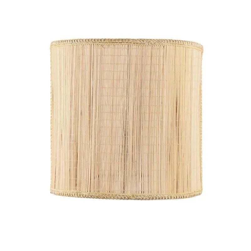 Cylindrical Floating Bamboo Wall Lamp - Beige media 6
