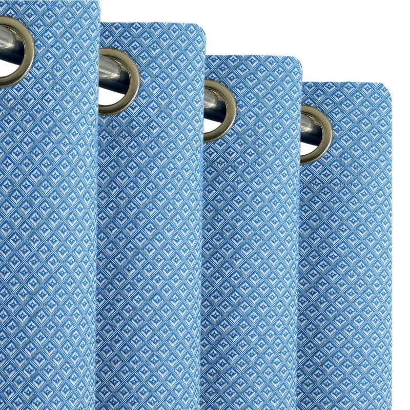Form Ease Cotton Blackout Curtains - Blue media 5