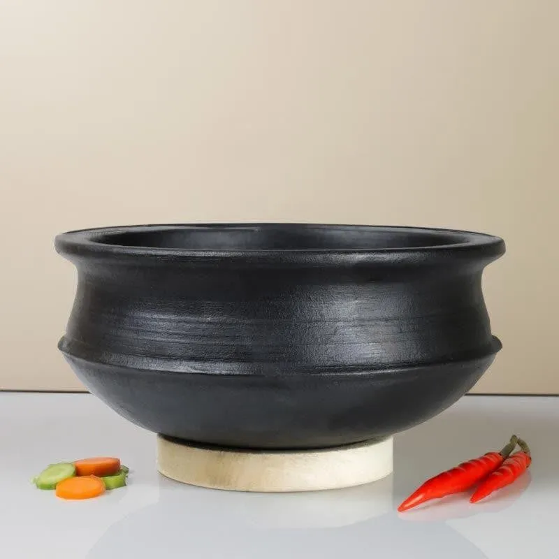 Kalinaw Biriyani Clay Pot Black 2000 mL / 10 Inches media 1