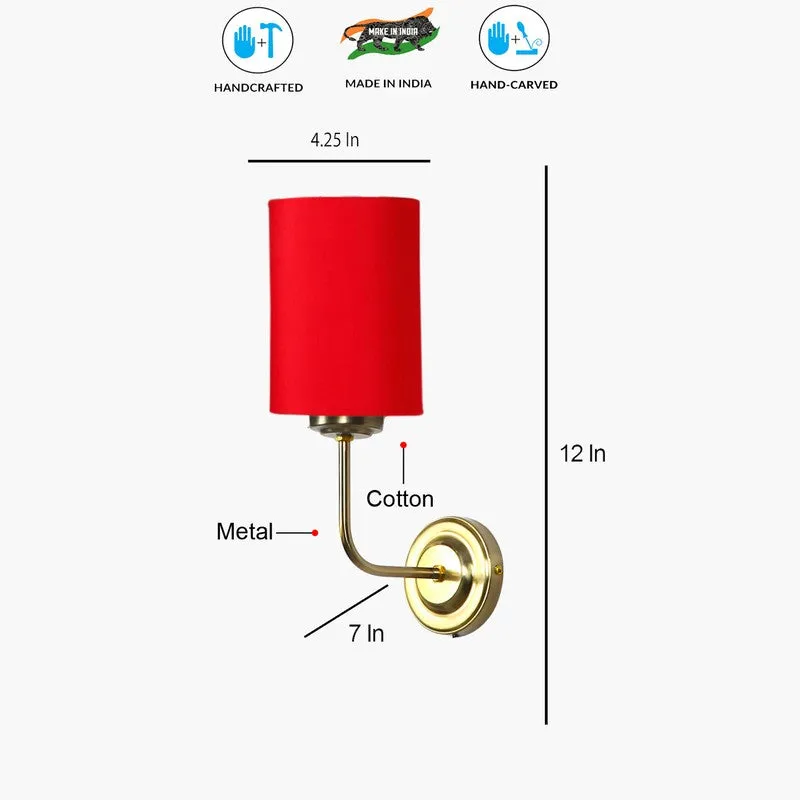 Lumoire Metal Wall Lamp - Gold,Red media 6