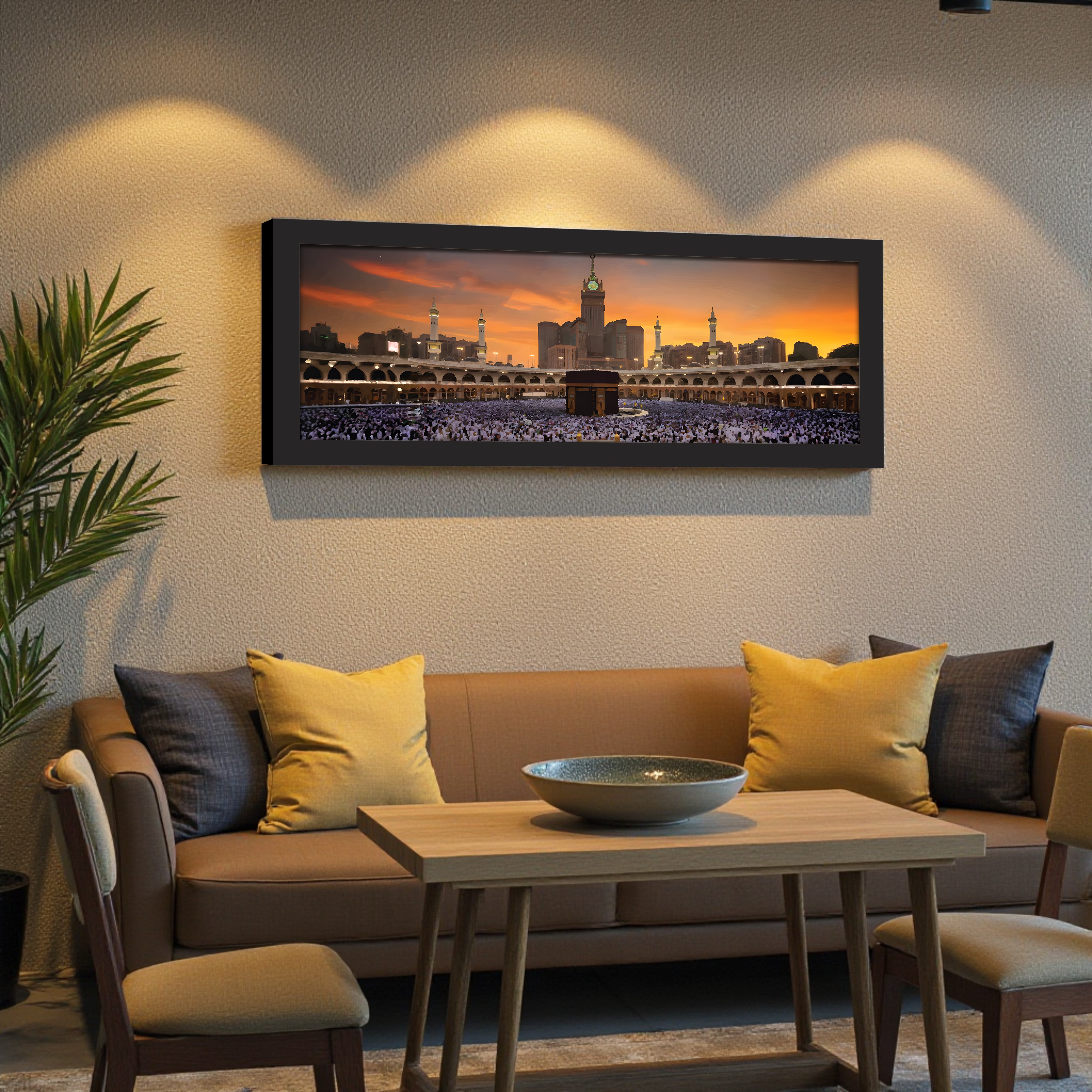 Sacred Kaaba Panorama Wall Art With Frame media 5