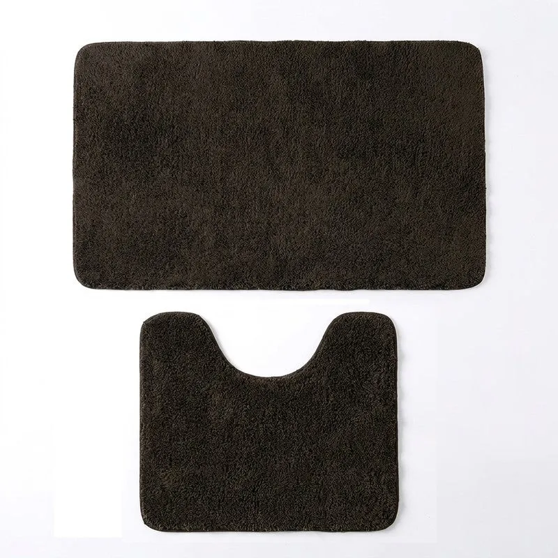 BathEase Anti Skid Bath Mats (Brown) - Set of Two media 3