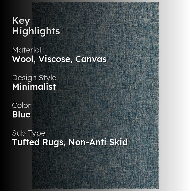 Osman Hand Tufted Wool Rug - Blue media 2