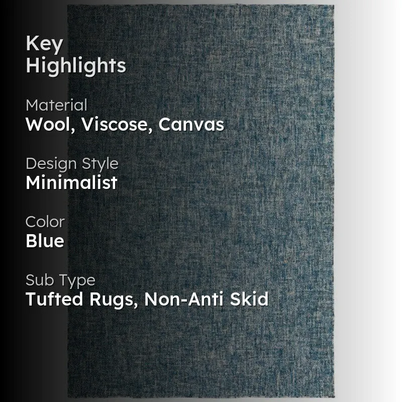 Osman Hand Tufted Wool Rug - Blue media 2