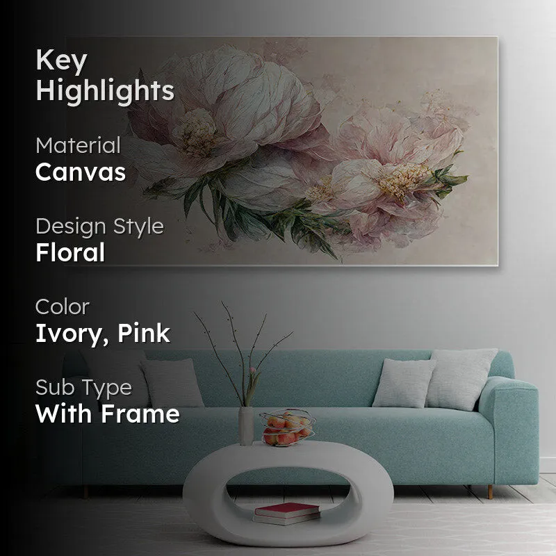 Zinnia Zeta Floral Canvas Wall Painting media 2