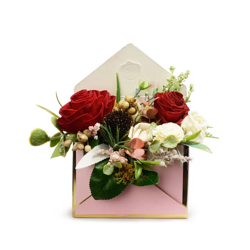 Velvet Memories Artificial Solawood Flower Bunch With Pot media 4