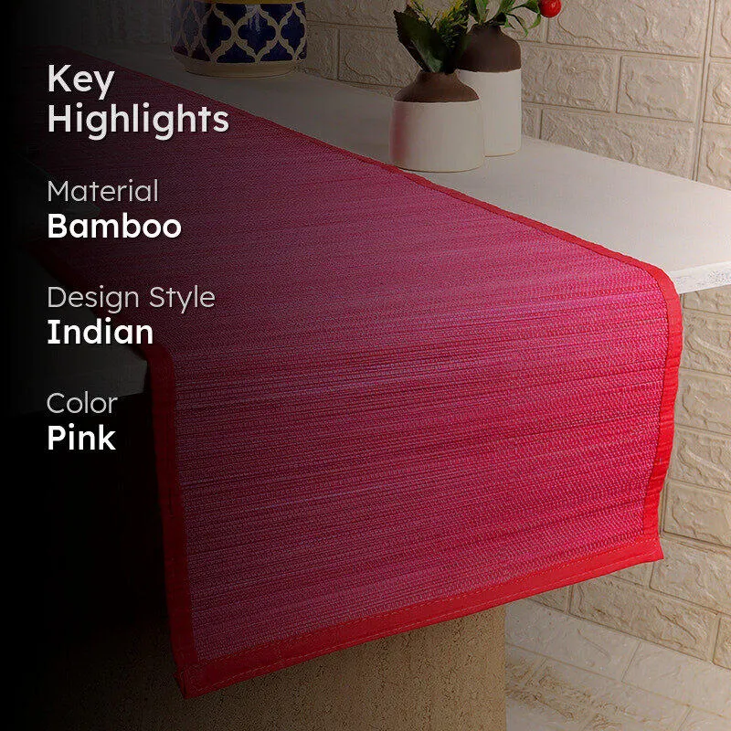 Woodland Nest Bamboo Table Runner - Pink media 2