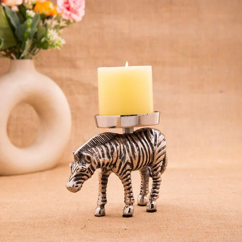 Zebra Zeal Candle Holder media 1