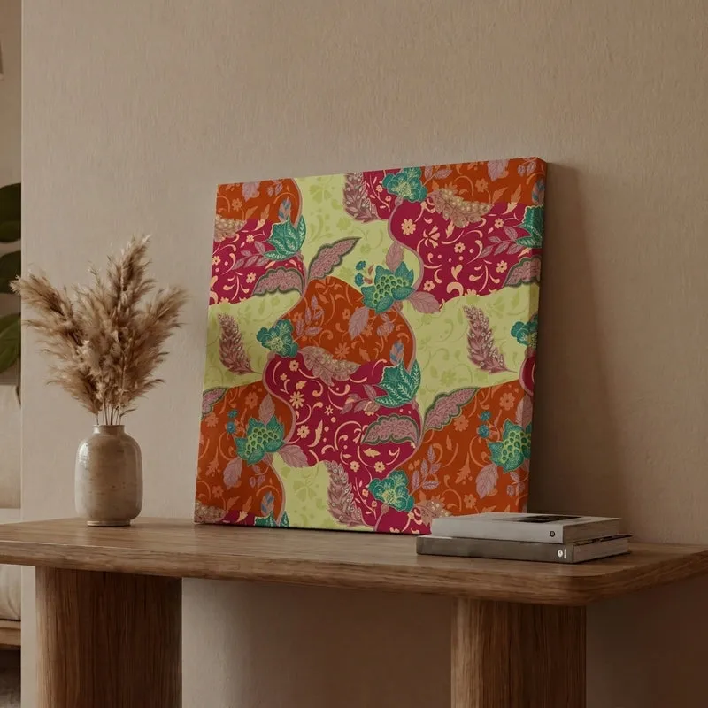 Folk Abstract Canvas Wall Art media 1