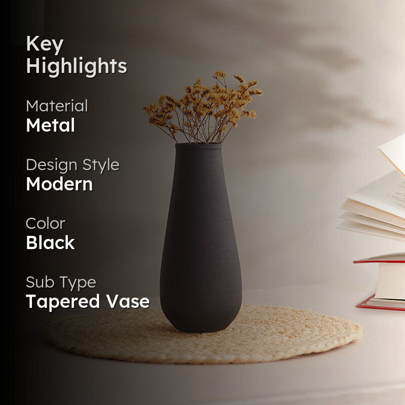Nature Nelsa Vase - Black media 2