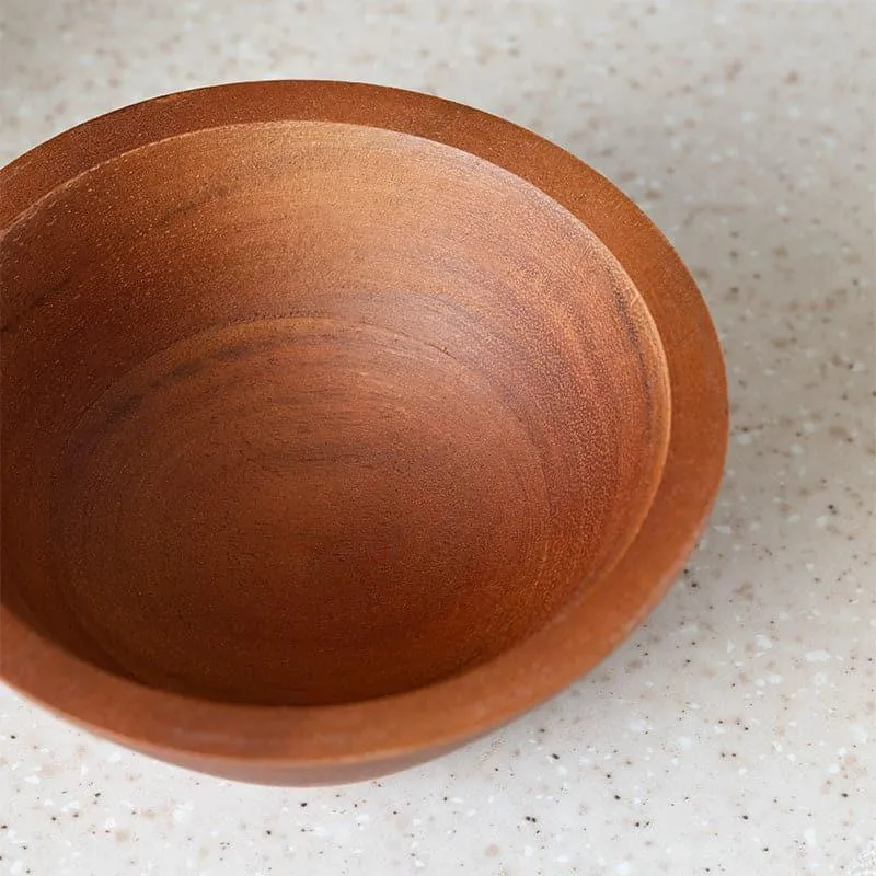 Evna Wooden Serving Bowl media 4