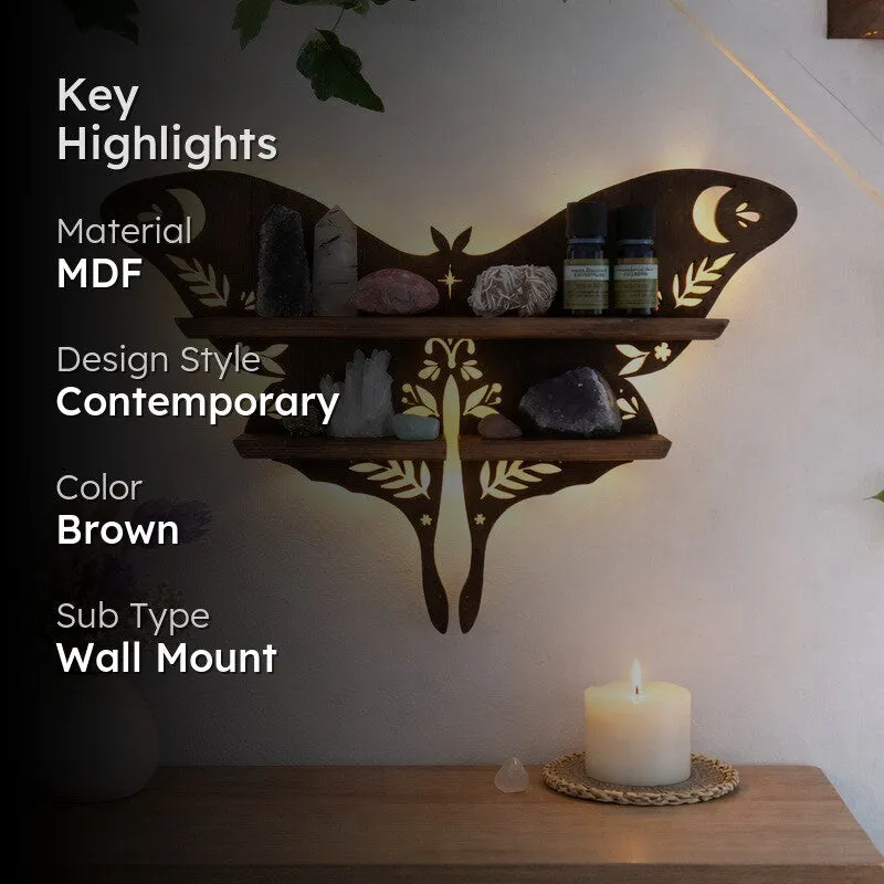 FlutterForm Butterfly Backlit Wall Shelf media 2