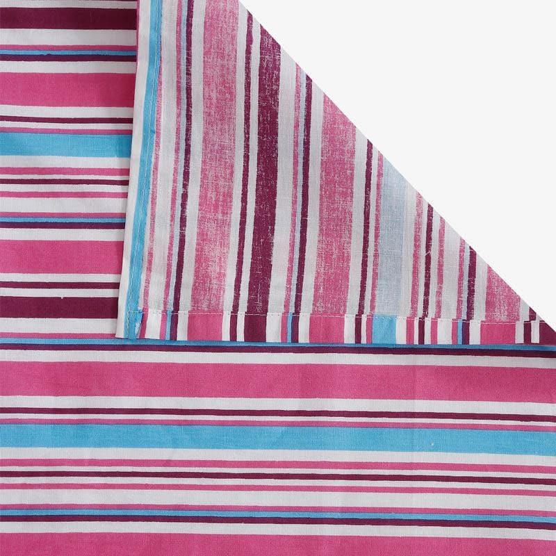Swayam Floral Punch Cotton Bedsheet (Purple) - 160 TC media 3