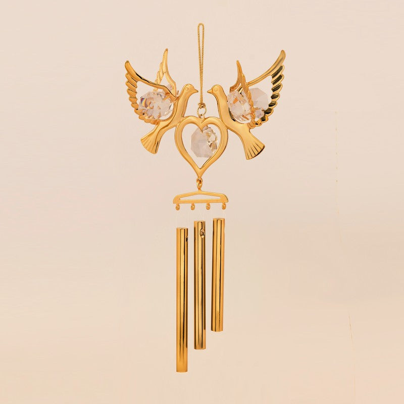 Golden Dove 24K Gold Plated Mild Steel Windchime media 3