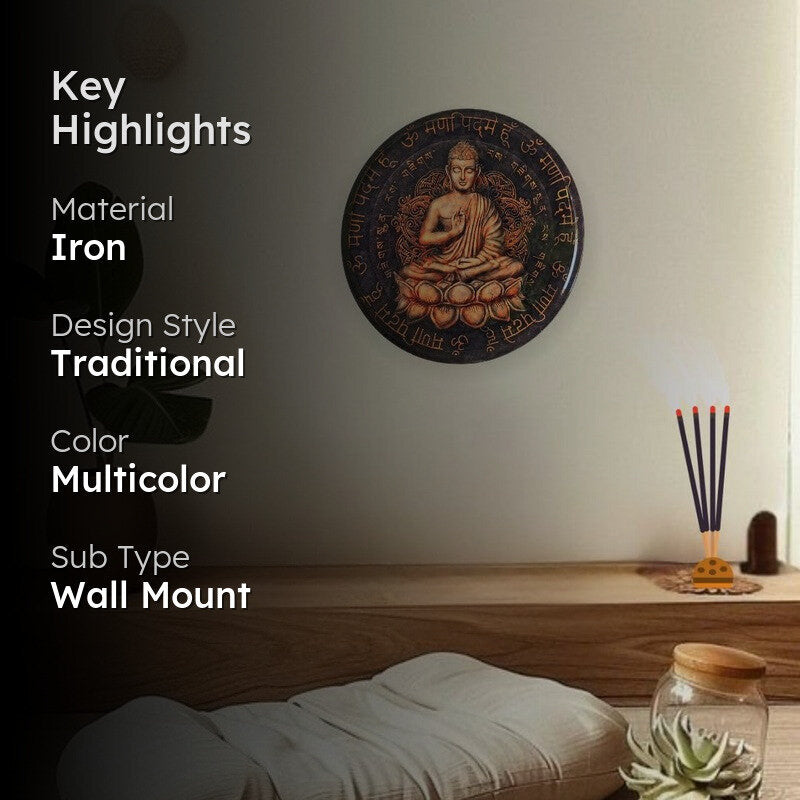 Buddha Charm Wall Plate media 2