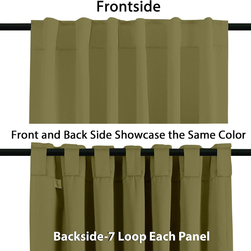 Serein Pleated Curtain Valance (Dark Khaki) - Set Of Two media 4