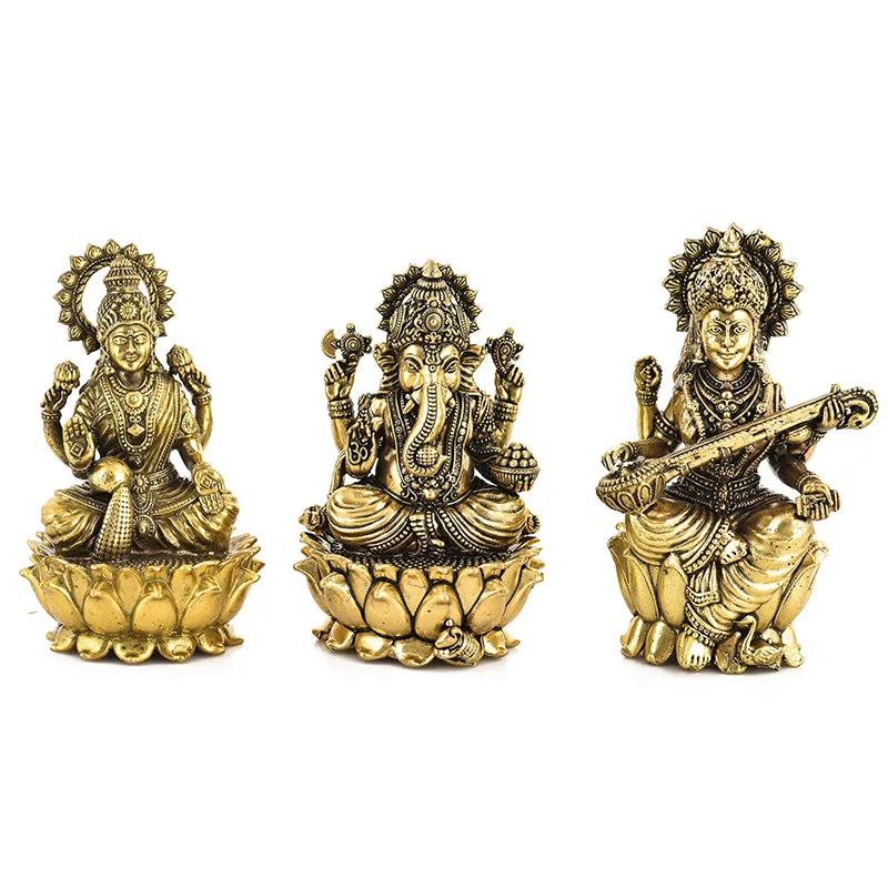 Divine Trio II Brass Idol - Set Of Three media 3