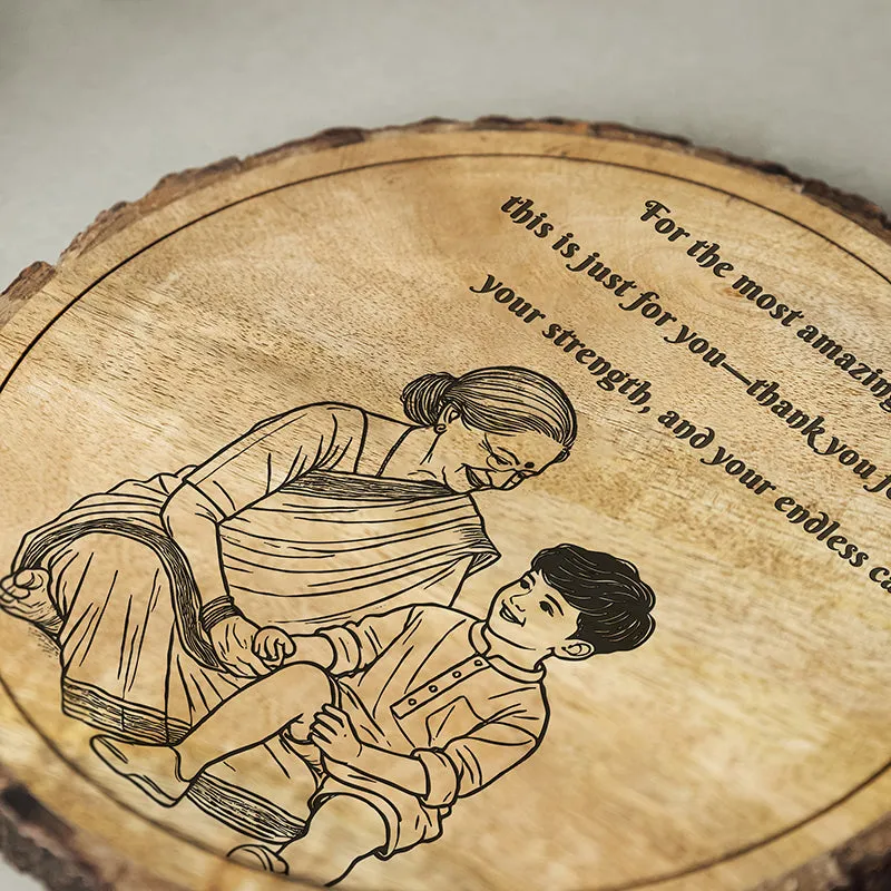 Most Amazing Dadi Wood Showpiece - Round media 4