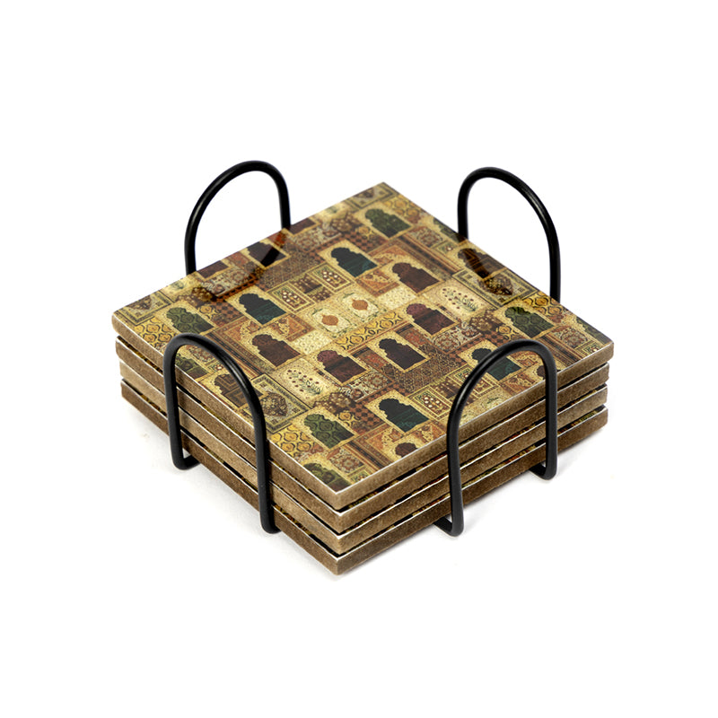 Jharokha Shine Coaster - Five Piece Set image 4