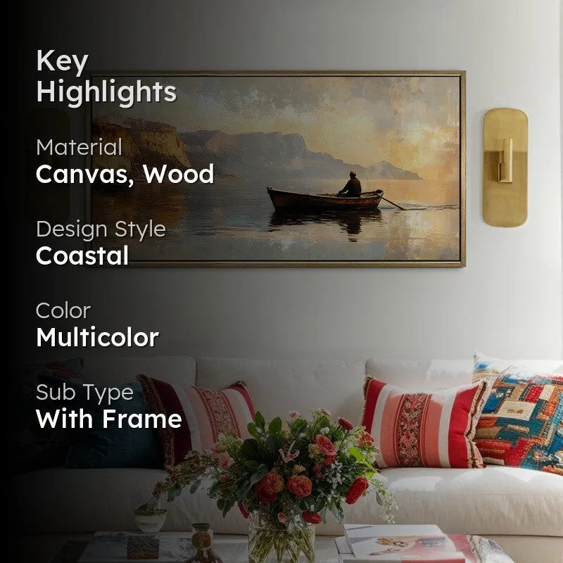 Afloat Canvas Wall Painting With Frame media 2