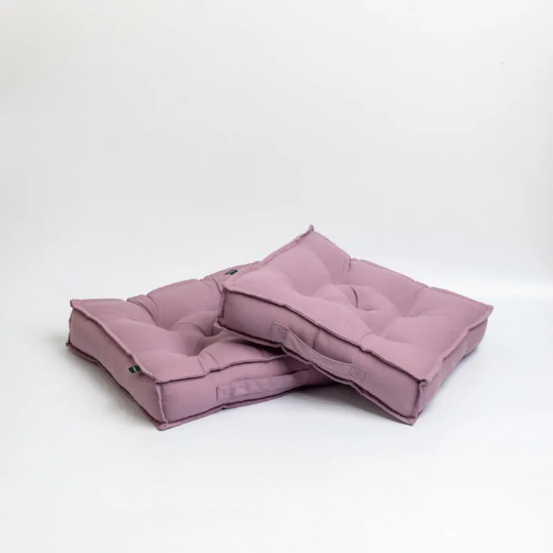Tara Floor Cushion (Lilac Purple) - Set Of Two media 4