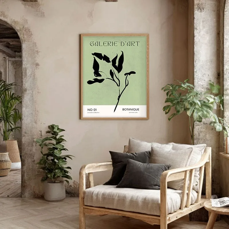 Herbarium Canvas Wall Painting With Brown Frame media 5