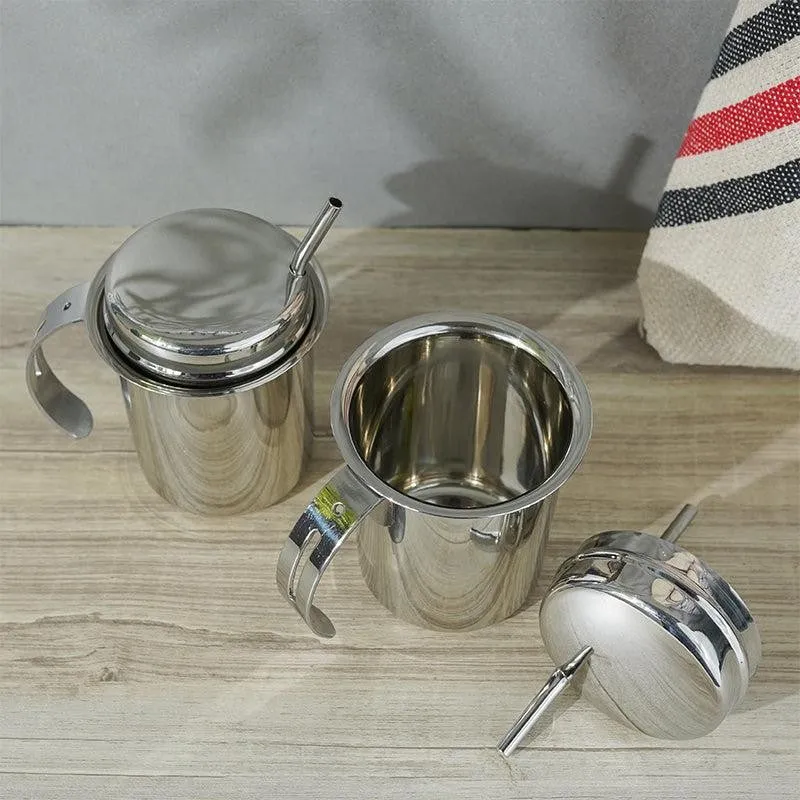 Altomer Stainless Steel Sipper With Straw (225 ML) - Set Of Two media 3