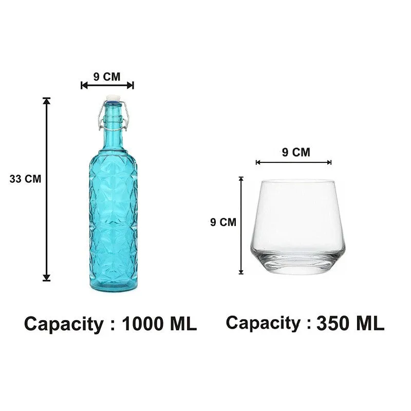 Ash 1000 mL Water Bottle With 350 mL Glasses - Five Piece Set media 7