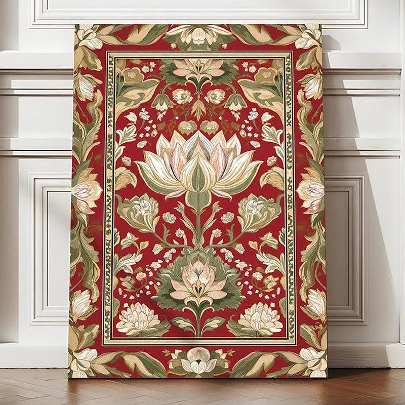 Sitaron ki Phool Canvas Traditional Wall Art media 5