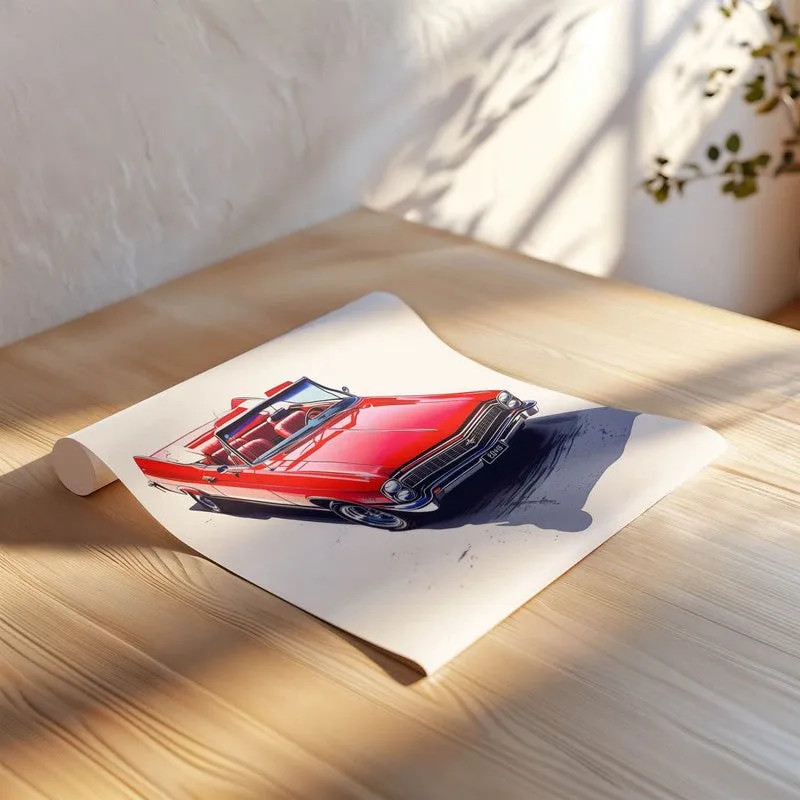 American Classic Car Wall Poster media 6