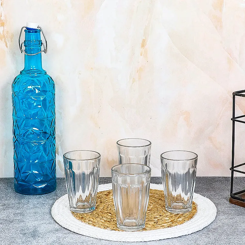 Harlan 1000 mL Water Bottle With (170 mL) Glasses - Five Piece Set media 3
