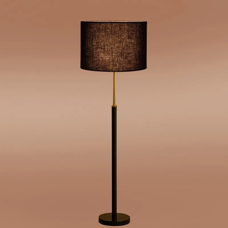 Nordic Glow Wooden Floor Lamp - Black media 6