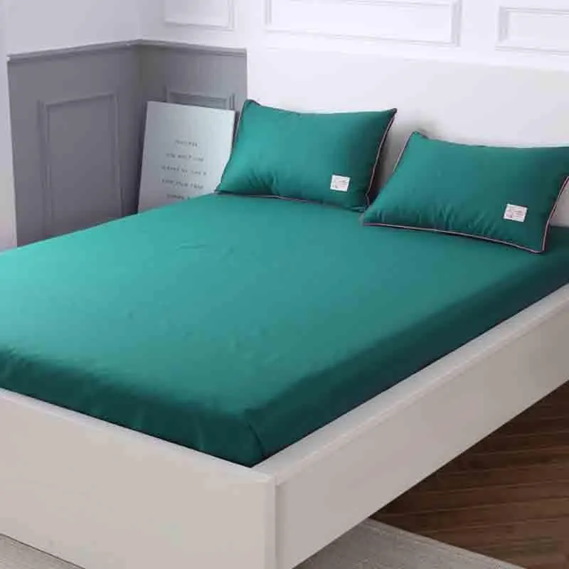 Gaudy in Teal Cotton Bedsheet - 210 TC media 1