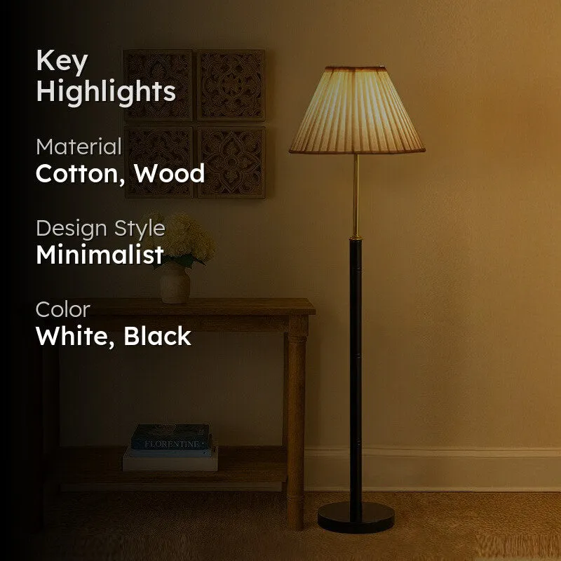 Boho Weave Wooden Floor Lamp media 2