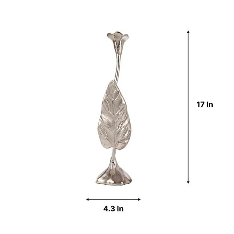 Joles Leaf Candle Holder (Silver) - Large media 6