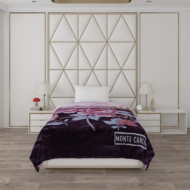 Monte Carlo Blossom Bliss Riversible Blanket - 500 GSM media 4