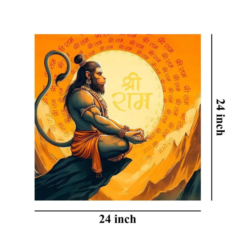 Anjaneyudu Wall Painting media 7