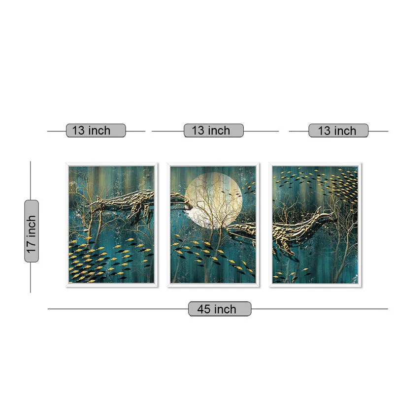 Midnight Mist Wall Art - Set Of Three media 6