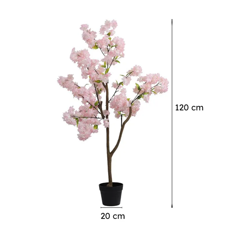 Artificial Cherry Plant With Pot - 4.2 ft media 9