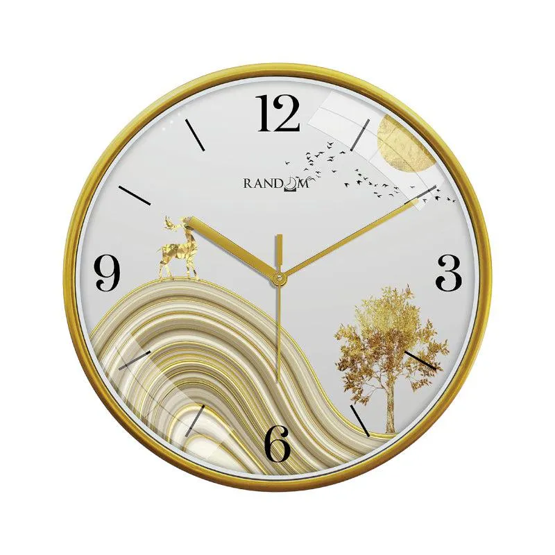 Golden Mirage Wall Clock media 4
