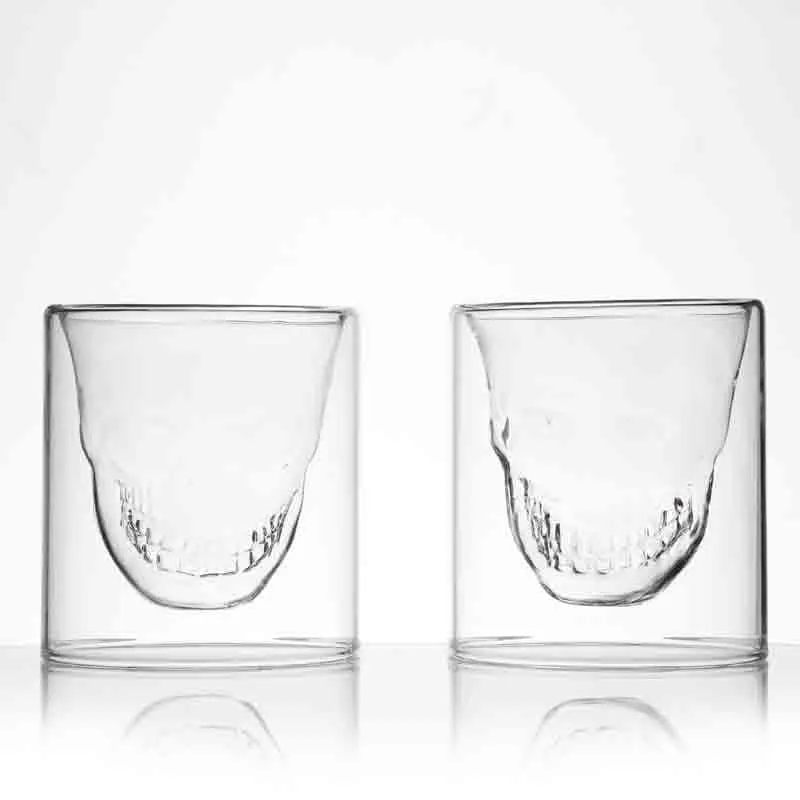 Goth Skull Old Fashioned Shot Glasses (75 mL ) - Set Of Two media 7