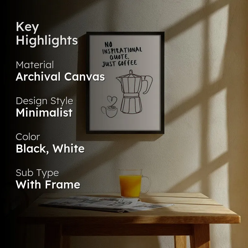 CoffeeInspo Archival Canvas Wall Art - Black media 2