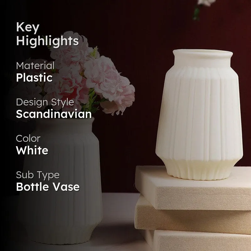 Ivory Crest Vase - Set Of Two media 2