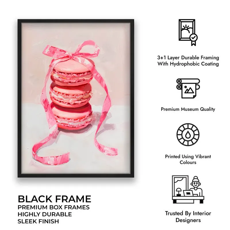 Macaron Magic Archival Canvas Wall Art - Black media 10
