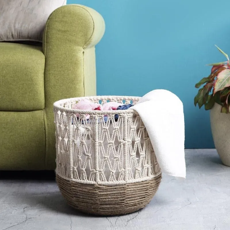 Beda Boho Macrame Basket media 1