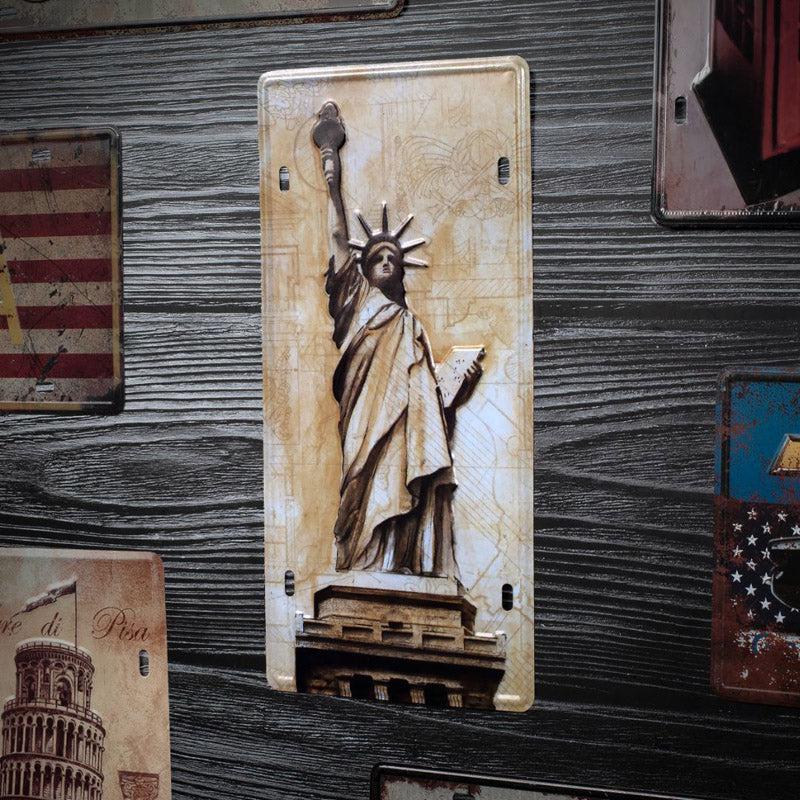 Statue Of Liberty Metal Wall Accent