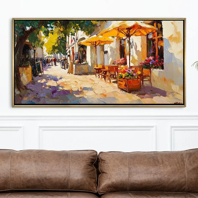 Village Ease Canvas Wall Painting With Frame media 4